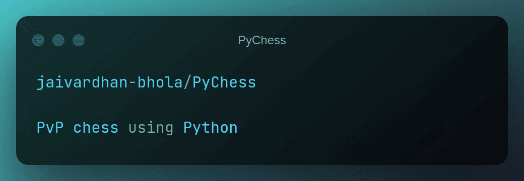 PyChess