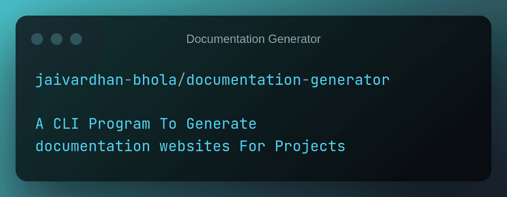 Documentation Generator